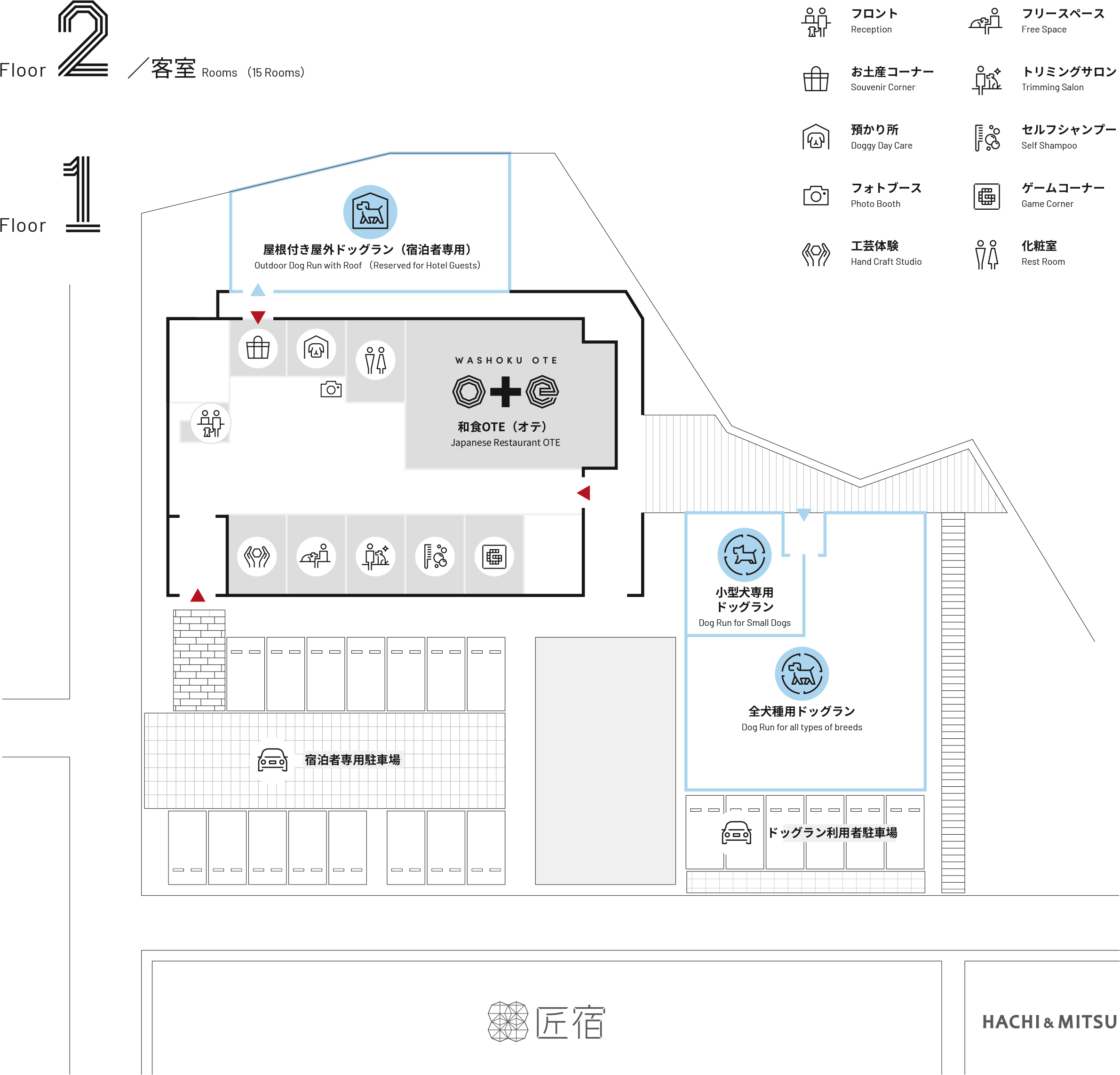 1hotel[ワンホテル]フロアマップ